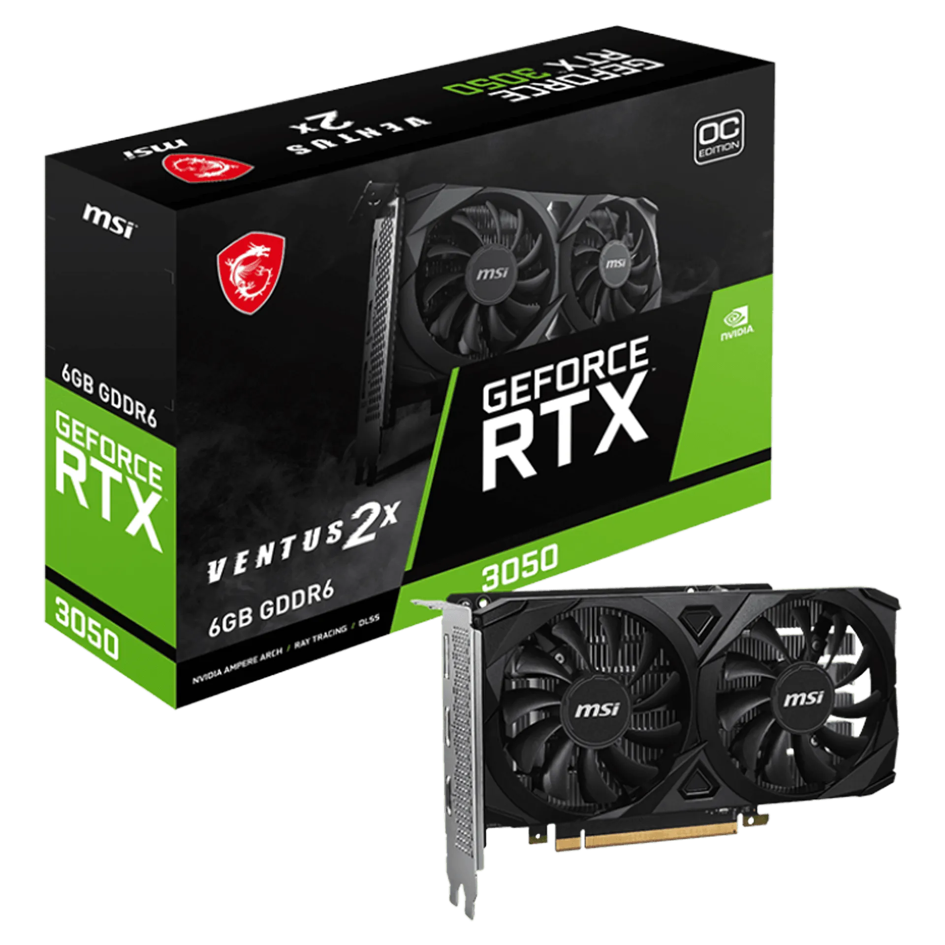 GeForce RTX™ 3050 VENTUS 2X 6G OC