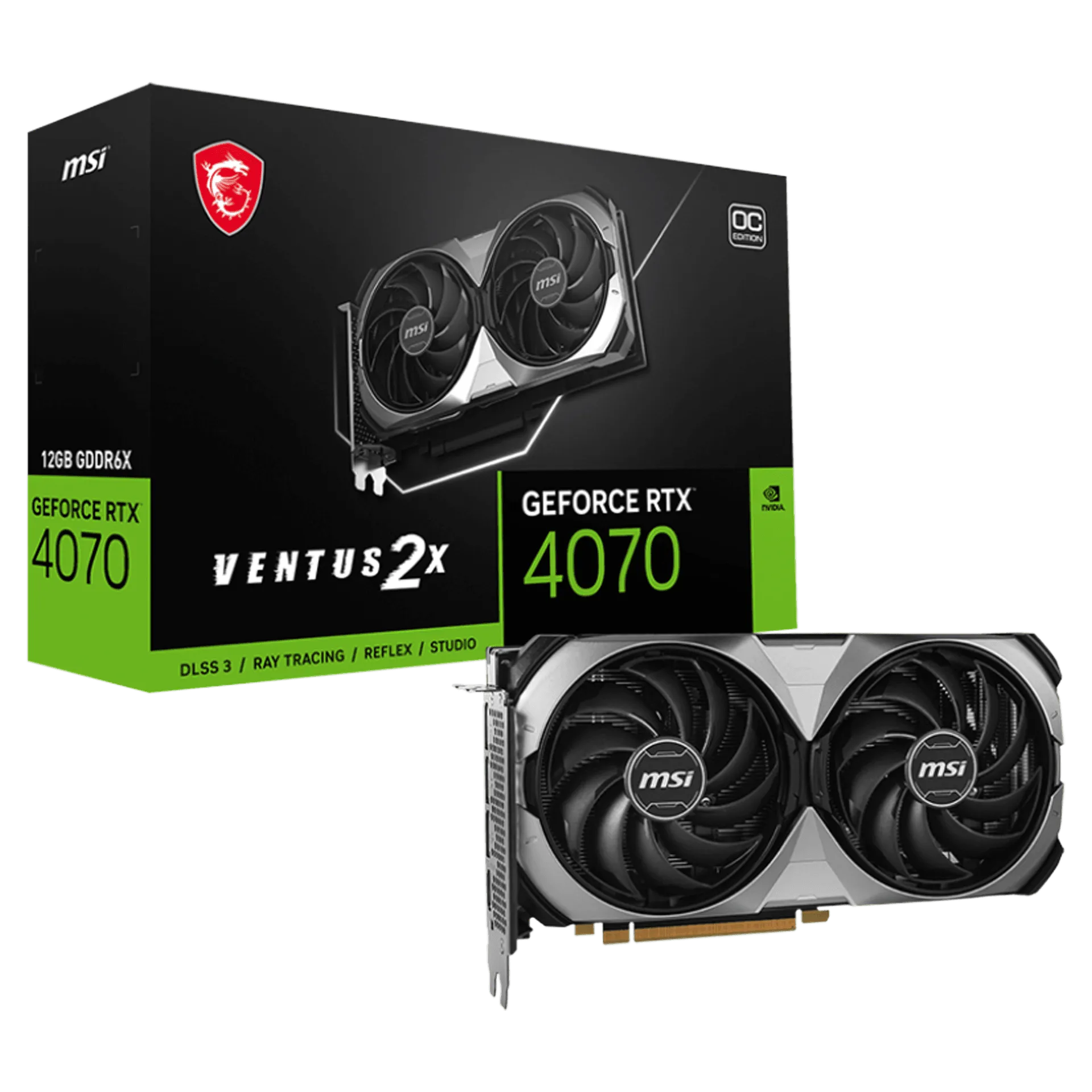 GeForce RTX™ 4070 VENTUS 2X E 12G OC