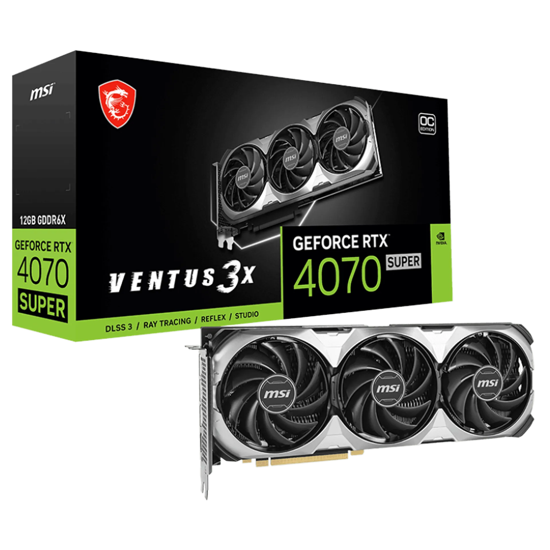 GeForce RTX™ 4070 SUPER 12G VENTUS 3X OC