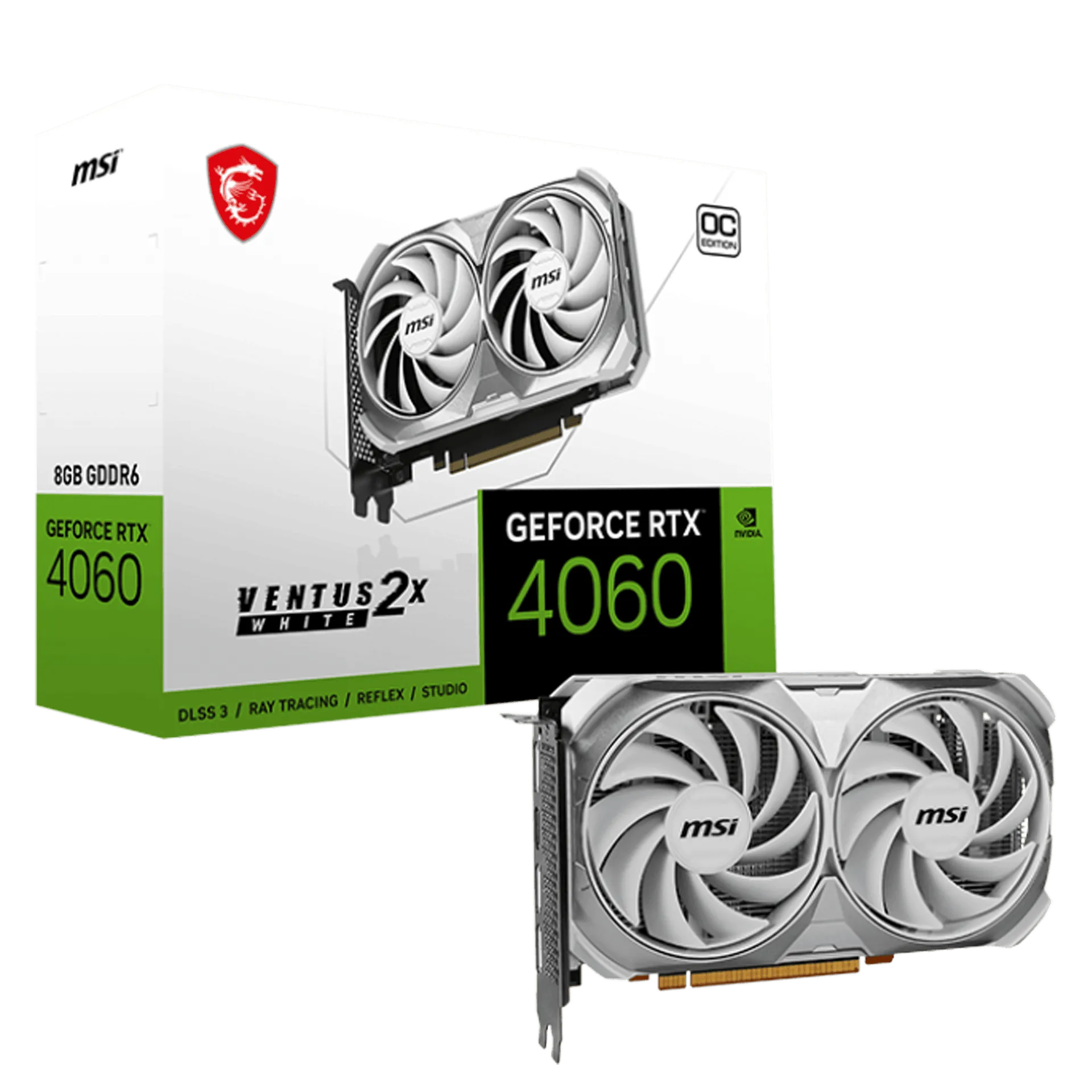 GeForce RTX™ 4060 VENTUS 2X WHITE 8G OC